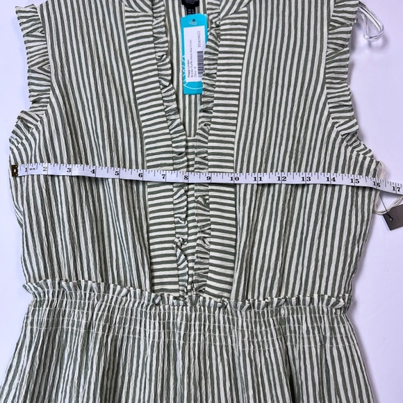 MAGGY LONDON BROOKE RUFFLE NECK MAXI DRESS OLIVE SIZE 6 - Picture 4 of 10